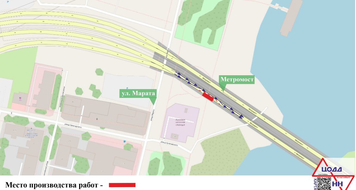 На метромосту в Нижнем Новгороде с 26 октября начнут менять деформационный шов